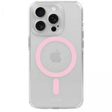 Holdit iPhone 15 Pro Max Cover MagSafe Case Rosa Transparent