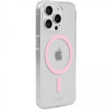 Holdit iPhone 15 Pro Max Cover MagSafe Case Rosa Transparent