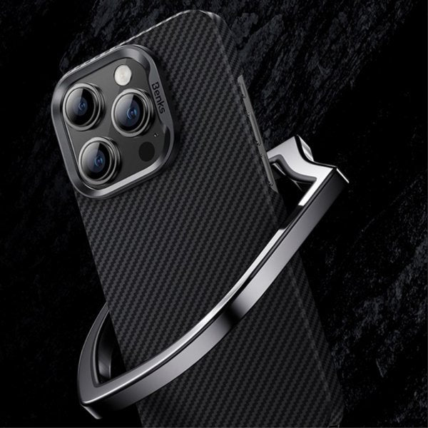 Benks iPhone 15 Pro Max Cover MagSafe Kevlar Sort