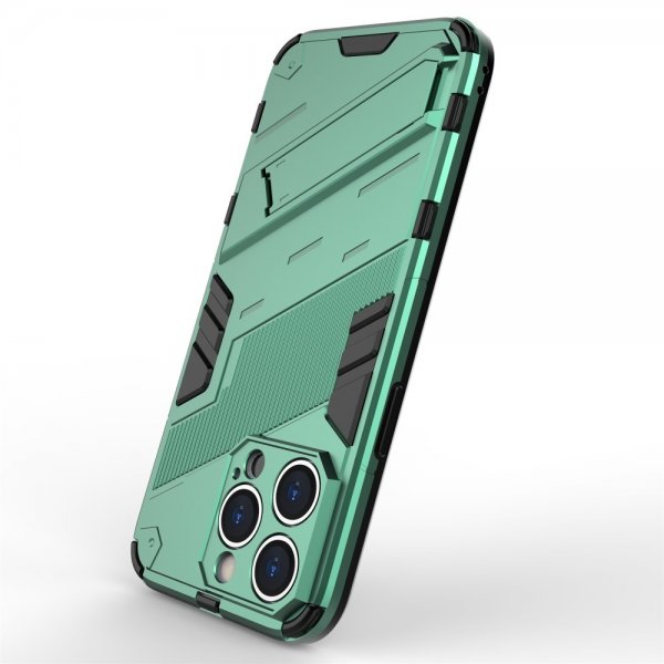iPhone 15 Pro Max Cover med Stander Grøn