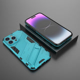 iPhone 15 Pro Max Cover med Stativ Lyseblå