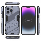 iPhone 15 Pro Max Cover med Stander Mørkeblå