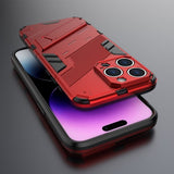 iPhone 15 Pro Max Cover med Stander Rød