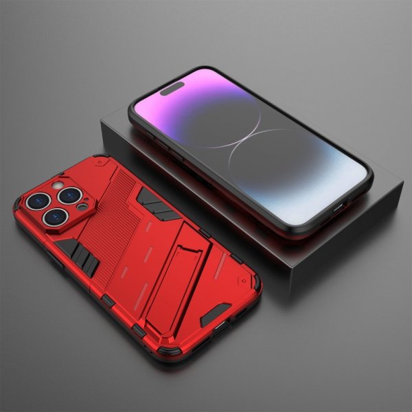 iPhone 15 Pro Max Cover med Stander Rød