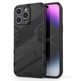 iPhone 15 Pro Max Cover med Stativ Sort