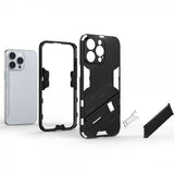 iPhone 15 Pro Max Cover med Stativ Sort