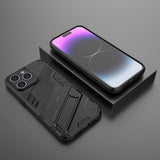 iPhone 15 Pro Max Cover med Stativ Sort