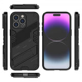 iPhone 15 Pro Max Cover med Stativ Sort
