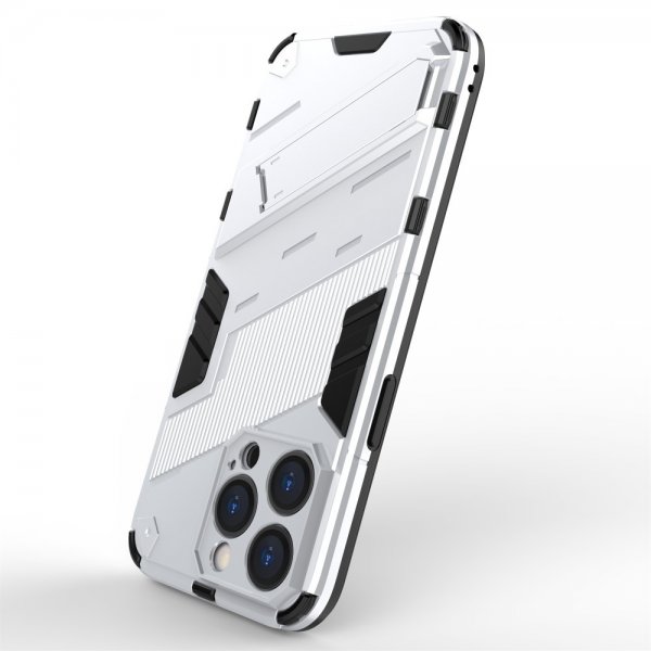 iPhone 15 Pro Max Cover med Stativ Hvid