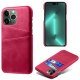 iPhone 15 Pro Max Cover med to Kortlommer Magenta