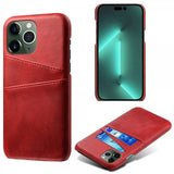 iPhone 15 Pro Max Cover med to kortlommer Rød