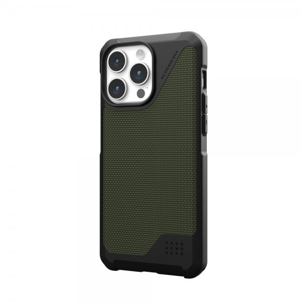 Urban Armor Gear (UAG) iPhone 15 Pro Max Cover Metropolis LT MagSafe Kevlar Olive