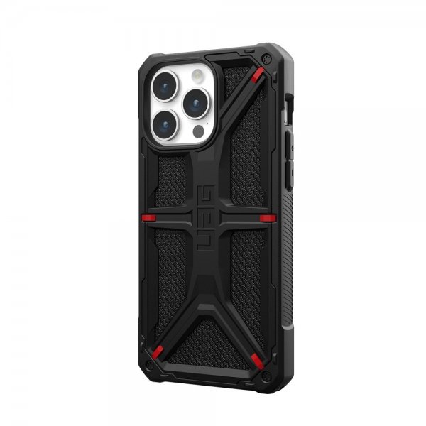 Urban Armor Gear (UAG) iPhone 15 Pro Max Cover Monarch Kevlar Black