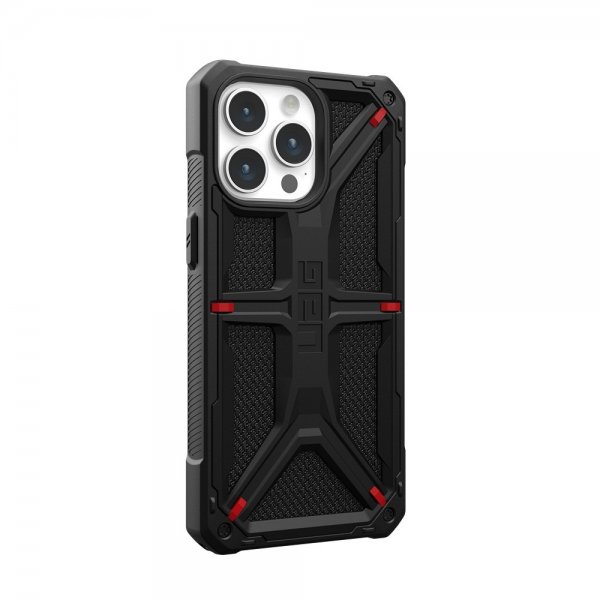 Urban Armor Gear (UAG) iPhone 15 Pro Max Cover Monarch Kevlar Black