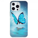 iPhone 15 Pro Max Cover Motiv Blå Sommerfugl