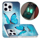 iPhone 15 Pro Max Cover Motiv Blå Sommerfugl