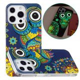 iPhone 15 Pro Max Cover Motiv Blå Ugle