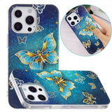 iPhone 15 Pro Max Cover Motiv Glittersommerfugle