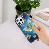 iPhone 15 Pro Max Cover Motiv Glittersommerfugle