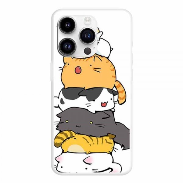 iPhone 15 Pro Max Cover Motiv Kattehoved
