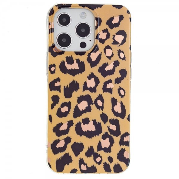 iPhone 15 Pro Max Cover Leopardmønster