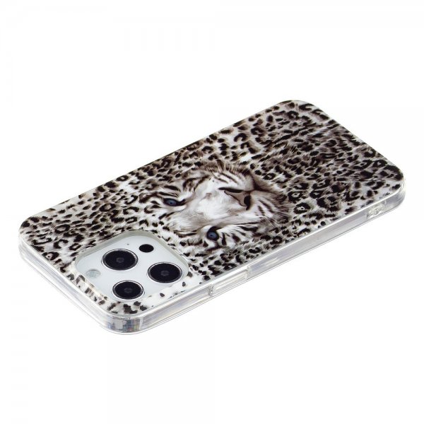 iPhone 15 Pro Max Cover Motiv Hvid Tiger
