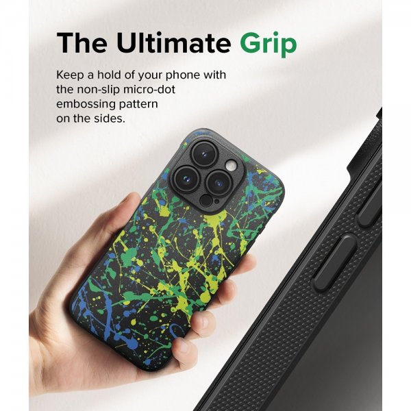 Ringke iPhone 15 Pro Max Cover Onyx Design Action Painting