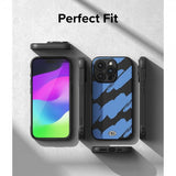 Ringke iPhone 15 Pro Max Cover Onyx Design Blue Brush