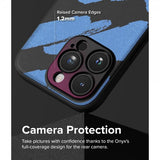 Ringke iPhone 15 Pro Max Cover Onyx Design Blue Brush