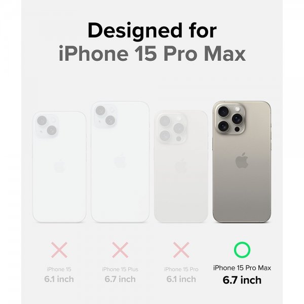 Ringke iPhone 15 Pro Max Cover Onyx Grå