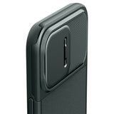 Spigen iPhone 15 Pro Max Cover Optik Armor MagFit Abyss Green