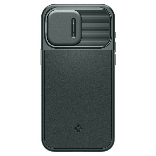 Spigen iPhone 15 Pro Max Cover Optik Armor MagFit Abyss Green