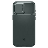 Spigen iPhone 15 Pro Max Cover Optik Armor MagFit Abyss Green