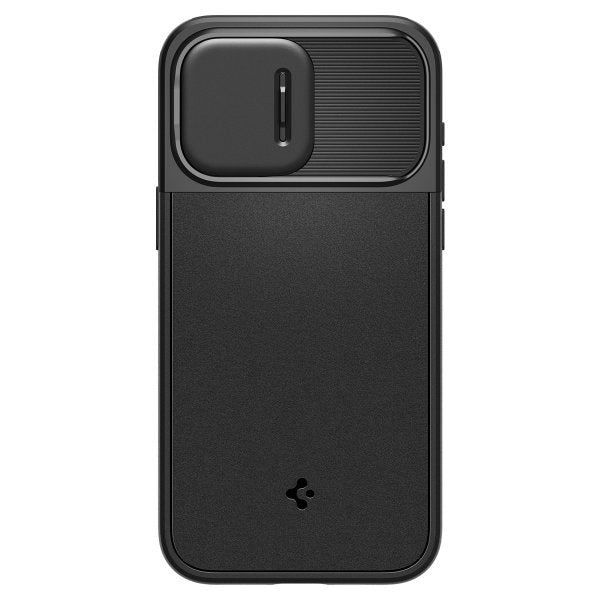 Spigen iPhone 15 Pro Max Cover Optik Armor MagFit Sort