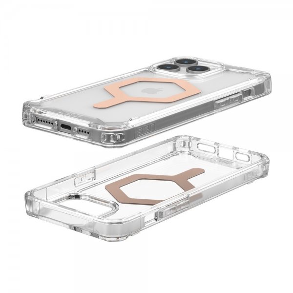 Urban Armor Gear (UAG) iPhone 15 Pro Max Cover Plyo MagSafe Ice Rose Gold