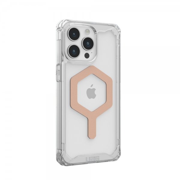 Urban Armor Gear (UAG) iPhone 15 Pro Max Cover Plyo MagSafe Ice Rose Gold