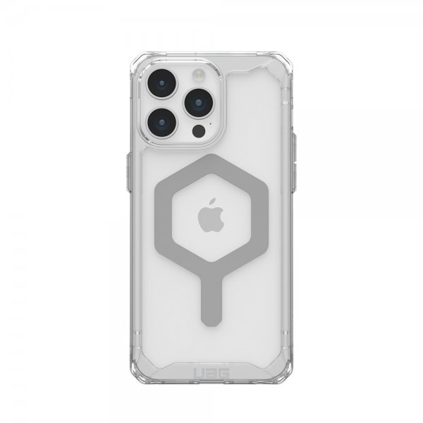 Urban Armor Gear (UAG) iPhone 15 Pro Max Cover Plyo MagSafe Ice Silver