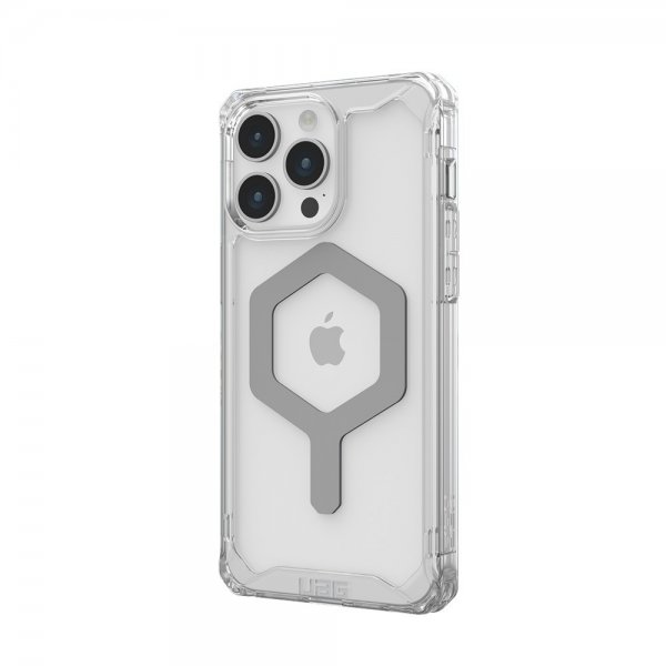 Urban Armor Gear (UAG) iPhone 15 Pro Max Cover Plyo MagSafe Ice Silver