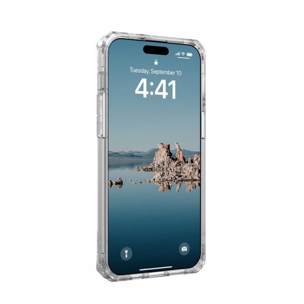Urban Armor Gear (UAG) iPhone 15 Pro Max Cover Plyo MagSafe Ice Silver