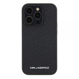 Karl Lagerfeld iPhone 15 Pro Max Cover Quilted K Pattern Sort
