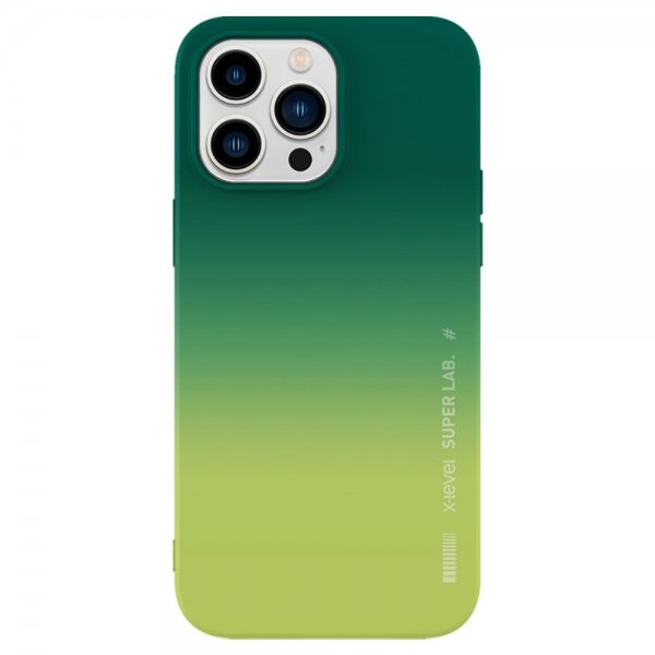 X-Level iPhone 15 Pro Max Cover Rainbow Series Gul
