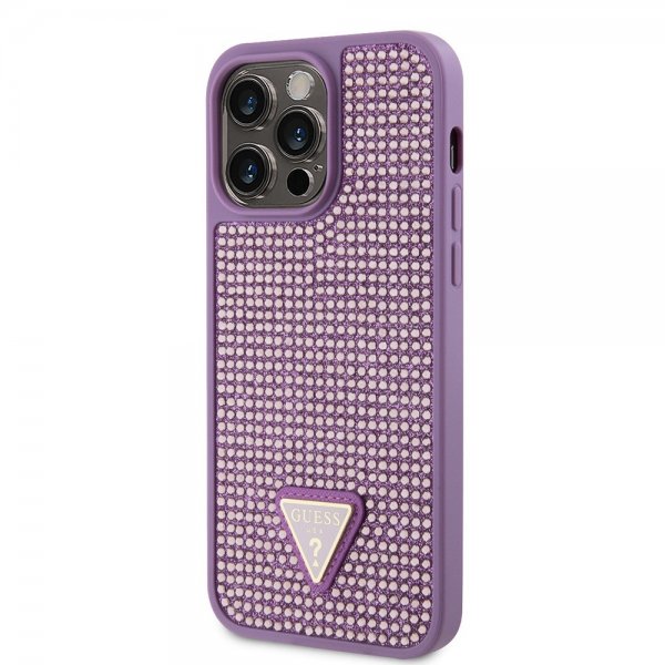 Guess iPhone 15 Pro Max Cover Rhinsten Lilla