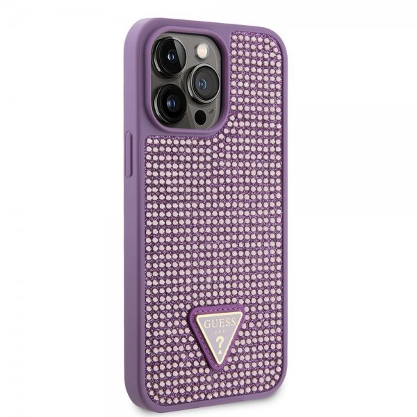 Guess iPhone 15 Pro Max Cover Rhinsten Lilla