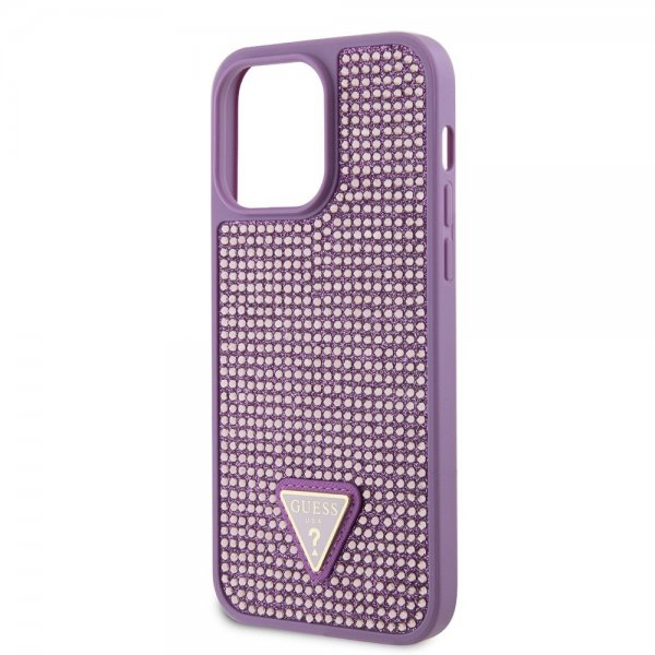Guess iPhone 15 Pro Max Cover Rhinsten Lilla