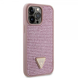 Guess iPhone 15 Pro Max Cover Rhinestone Rosa