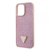 Guess iPhone 15 Pro Max Cover Rhinestone Rosa