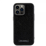 Karl Lagerfeld iPhone 15 Pro Max Cover Rhinestone Sort