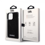 Karl Lagerfeld iPhone 15 Pro Max Cover Rhinestone Sort