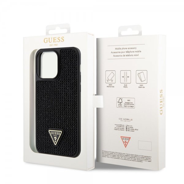 Guess iPhone 15 Pro Max Cover Rhinestone Sort