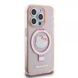 Hello Kitty iPhone 15 Pro Max Cover Ring Stand MagSafe Rosa